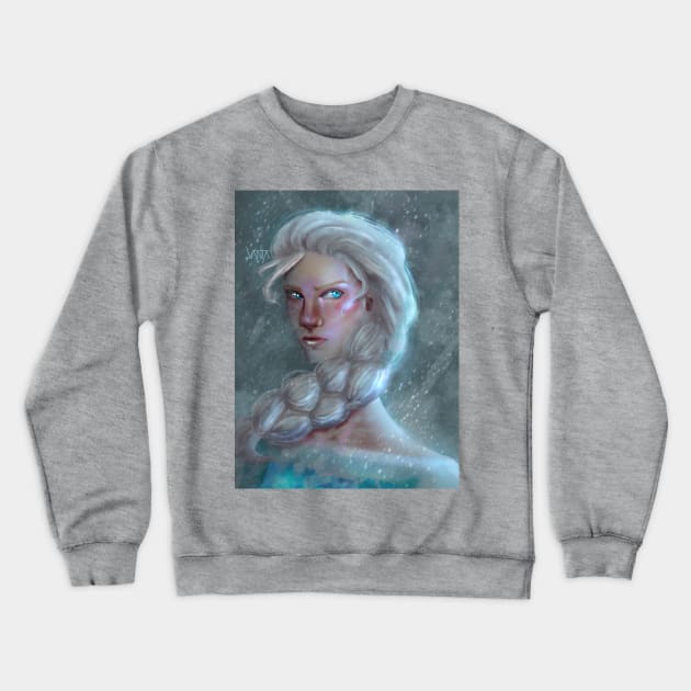 Snow Queen Crewneck Sweatshirt by Vanta Arts